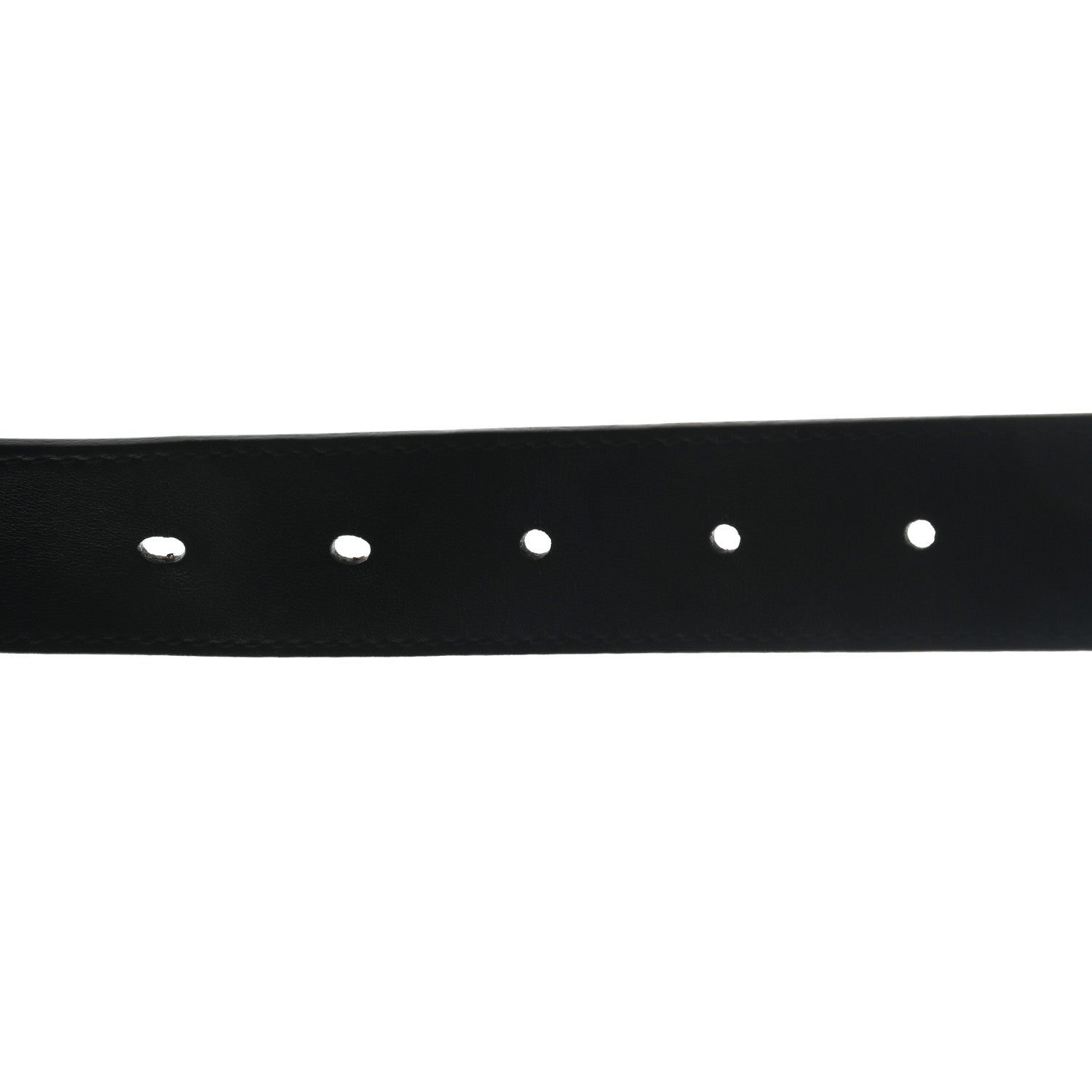 Gucci Calfskin Crystal Interlocking G Belt 105 42 Black 5 of 6