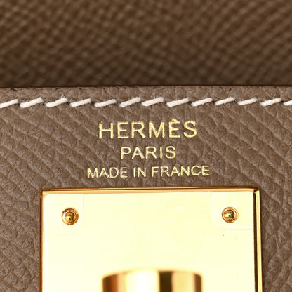 Hermes Epsom Kelly Sellier 28 Etoupe 6 of 11