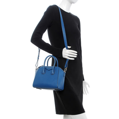 Givenchy Sugar Goatskin Mini Antigona Electric Blue 2 of 7