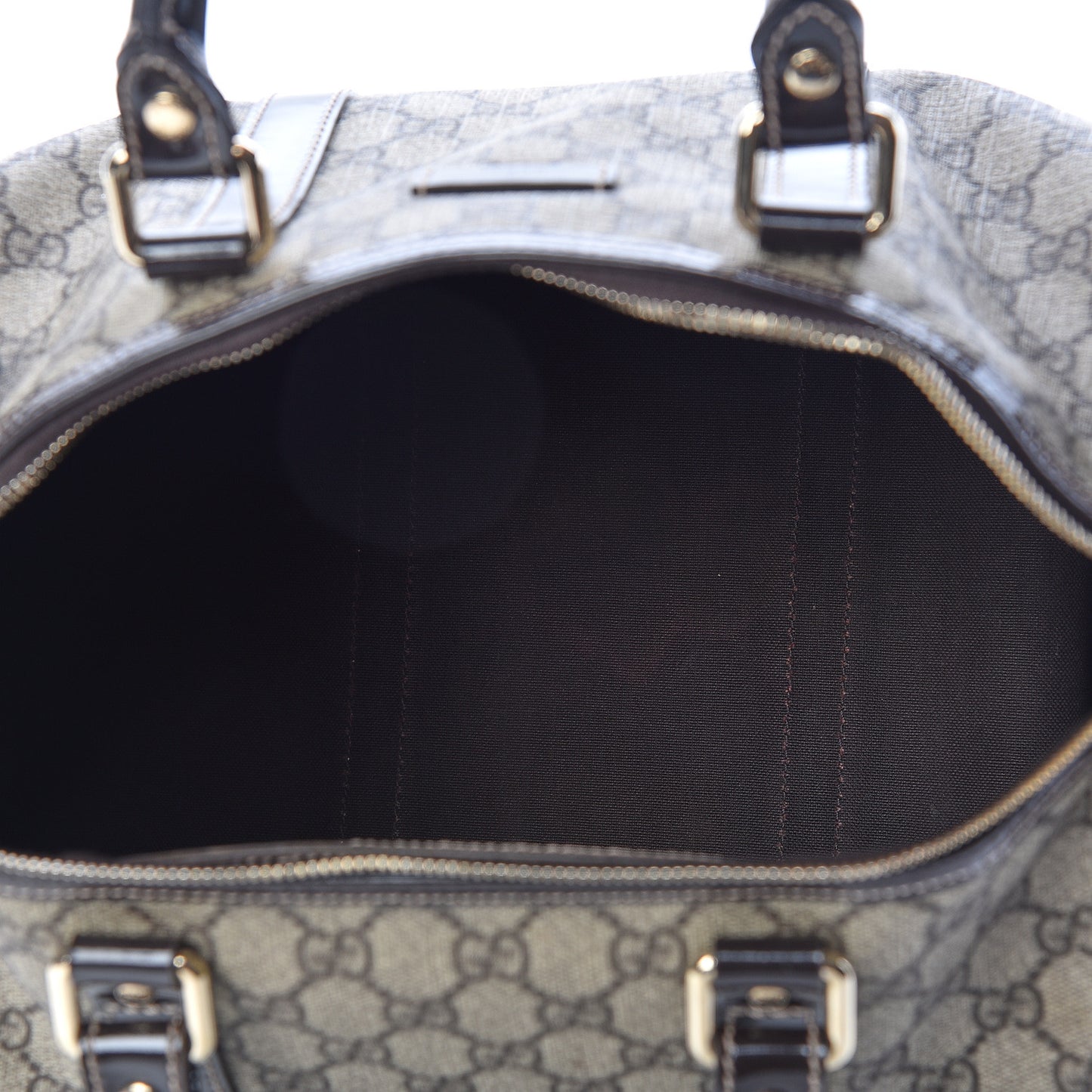 GG Plus Monogram Medium Joy Boston Dark Brown
