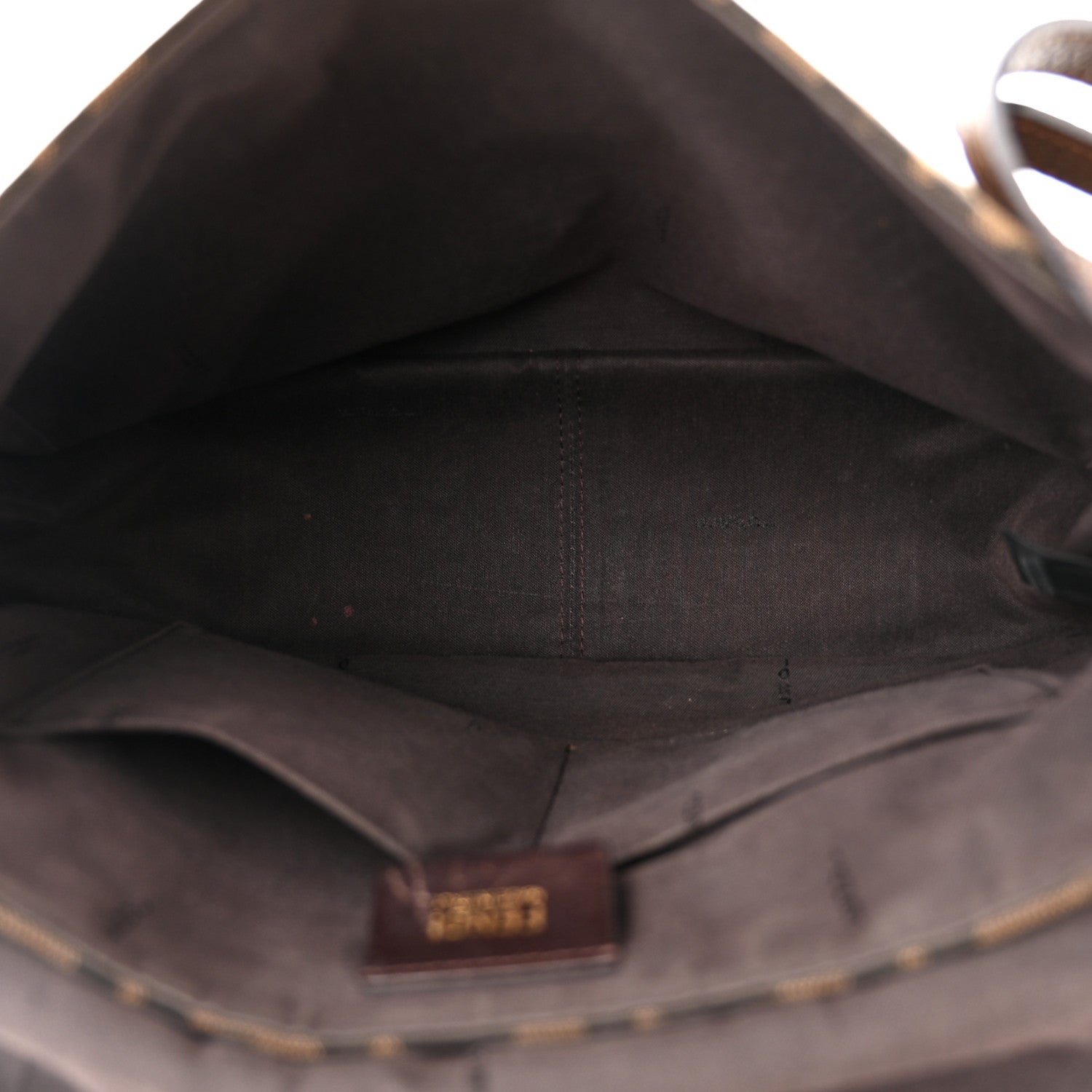 Fendi Zucca Vitello Artic Messenger Bag Tobacco Castagna 5 of 10
