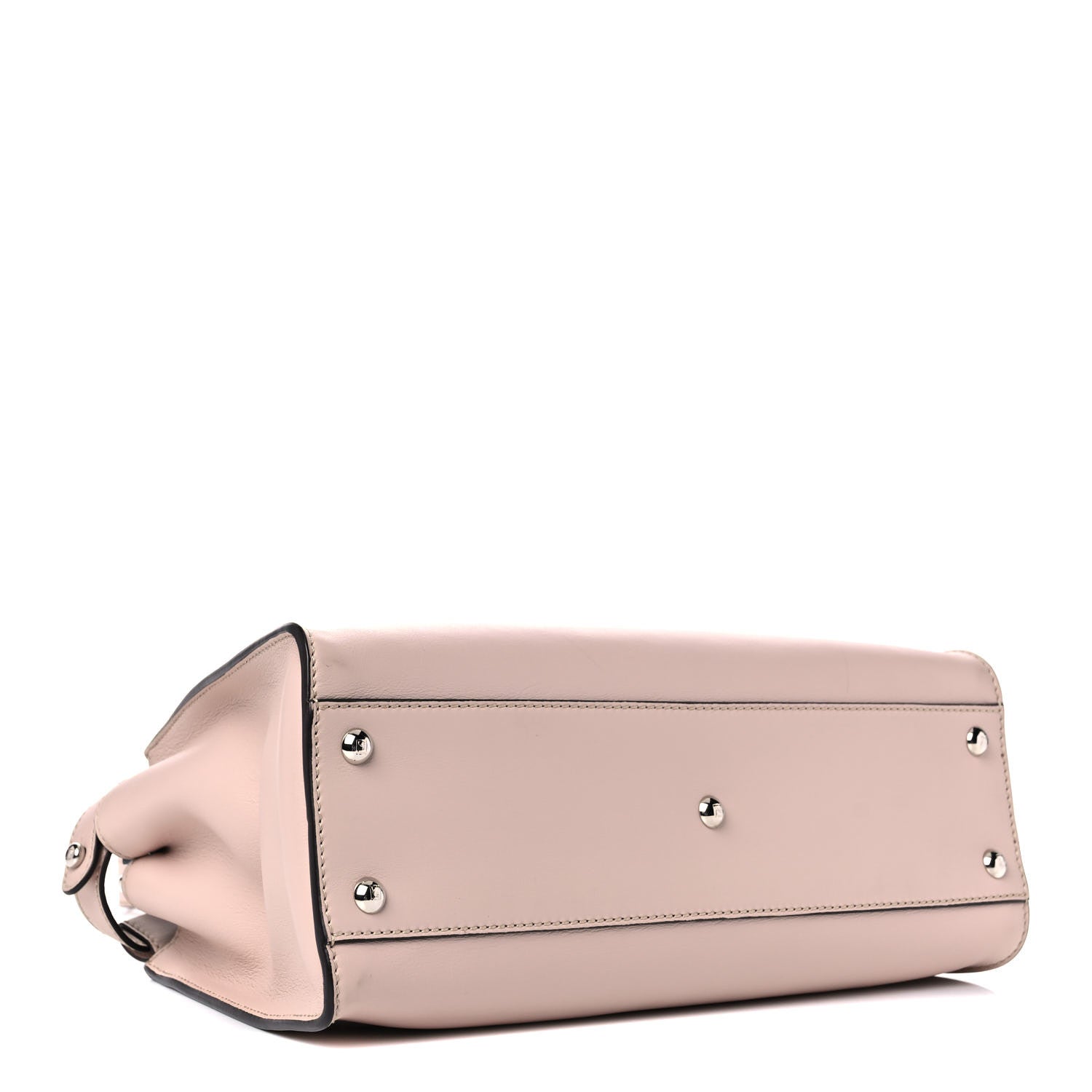 Fendi Vitello Seta Shiny Nappa Medium Peekaboo Iconic Satchel Soap Opale 4 of 19