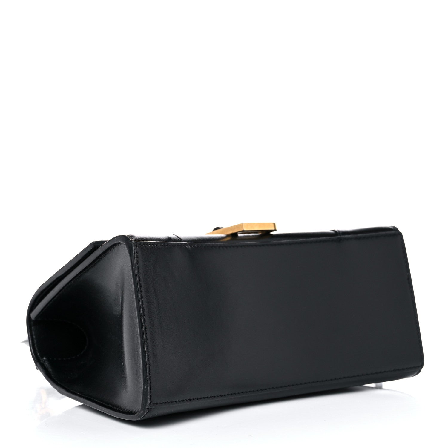 Balenciaga Shiny Box Calfskin Small Hourglass Top Handle Bag Black 4 of 13