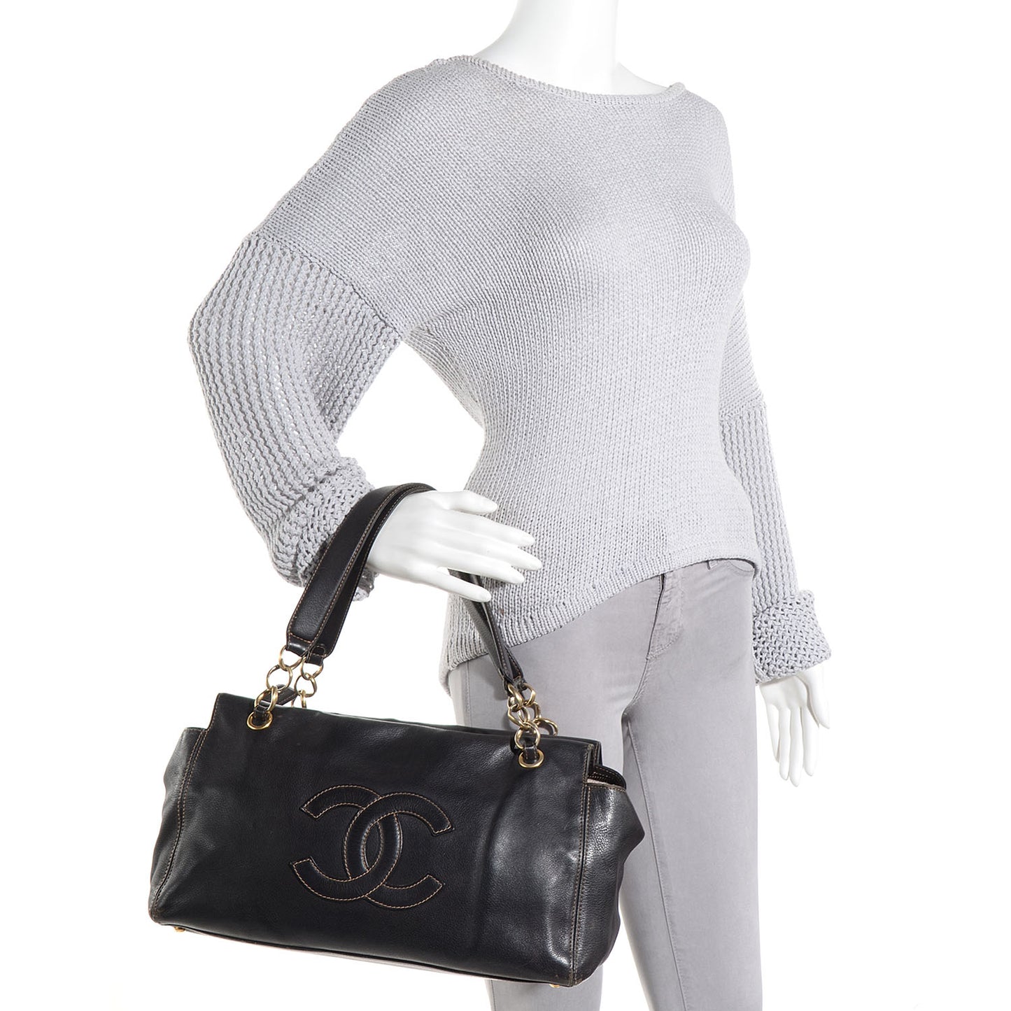 Leather CC Bag Black