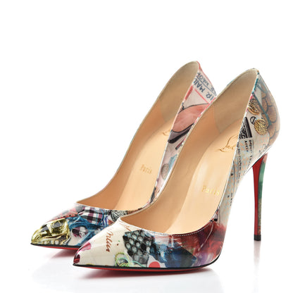 Christian Louboutin Patent Trash Pigalle Follies 100 Pumps 36 Multicolor 3 of 10