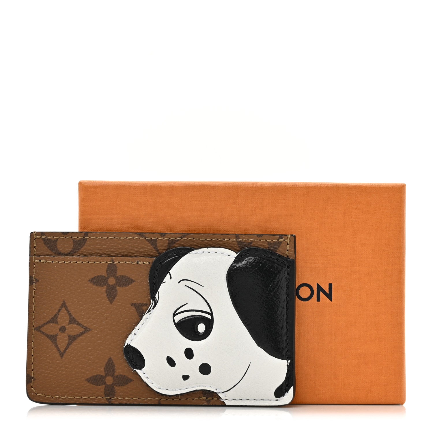 Louis Vuitton Reverse Monogram Dog Animation Card Holder 7 of 7