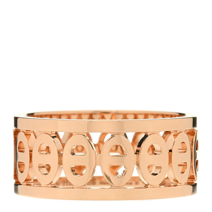 Hermes 18K Rose Gold PM Chaine d'Ancre Divine Ring 51 5.75 1 of 5