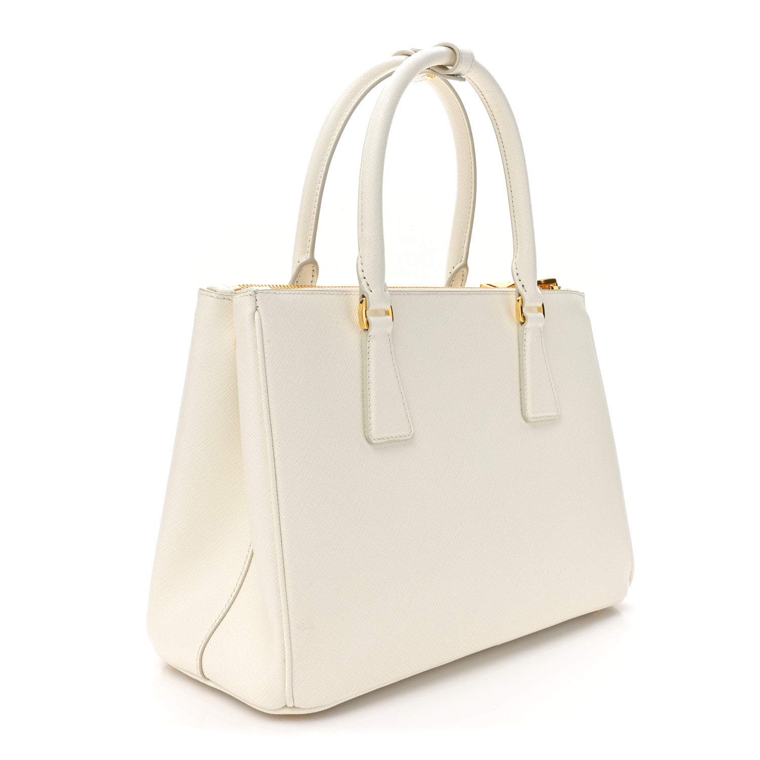 Prada Saffiano Lux Small Galleria Double Zip Tote White 3 of 12