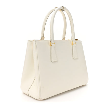 Prada Saffiano Lux Small Galleria Double Zip Tote White 3 of 12