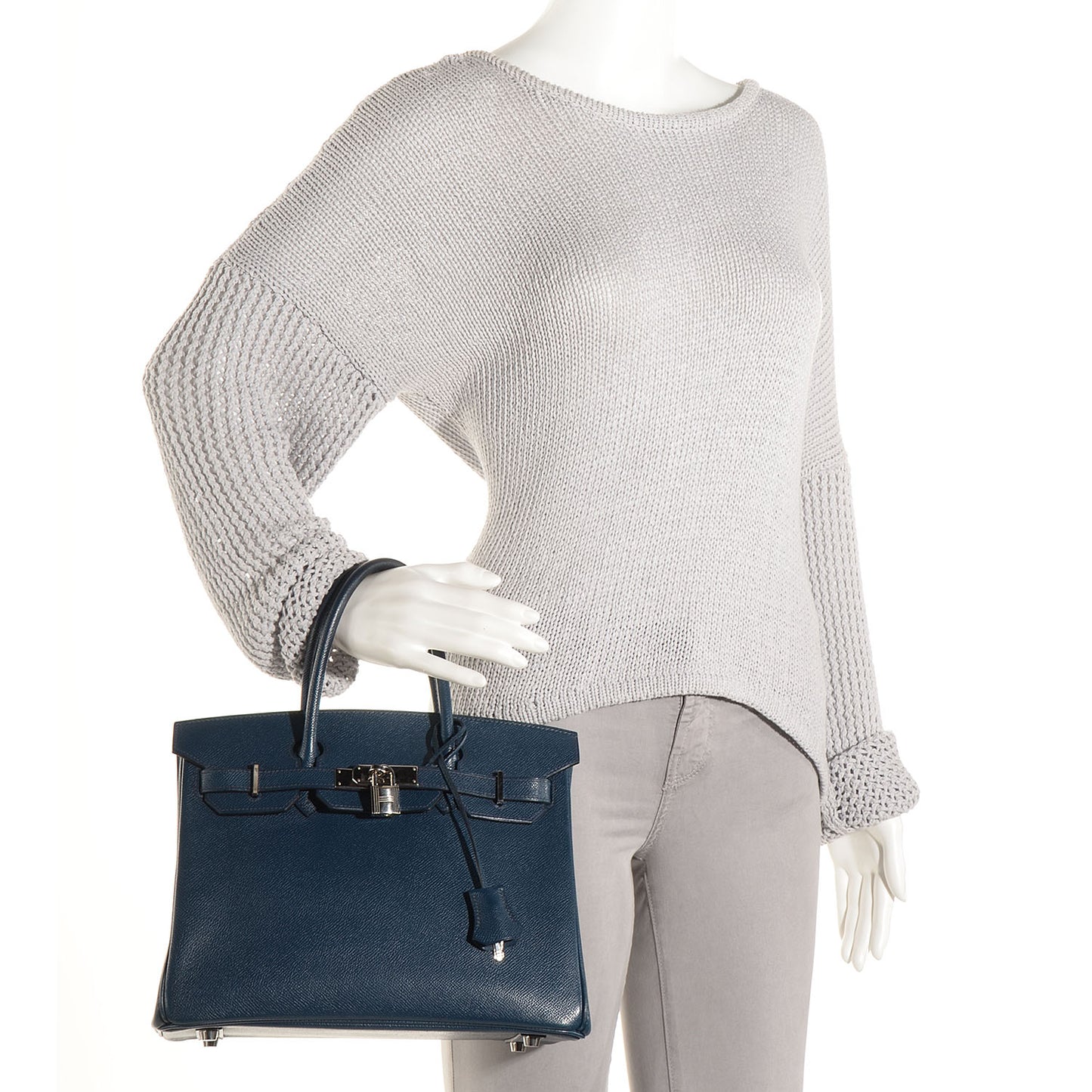 Epsom Birkin 30 Bleu de Prusse