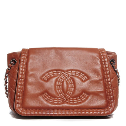 Chanel Calfskin Coco Bengal Accordion Flap Camel 1 of 7