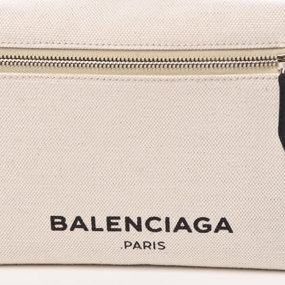 Balenciaga Cotton Canvas Calfskin Neo Lift Belt Bag Natural Black 10 of 10