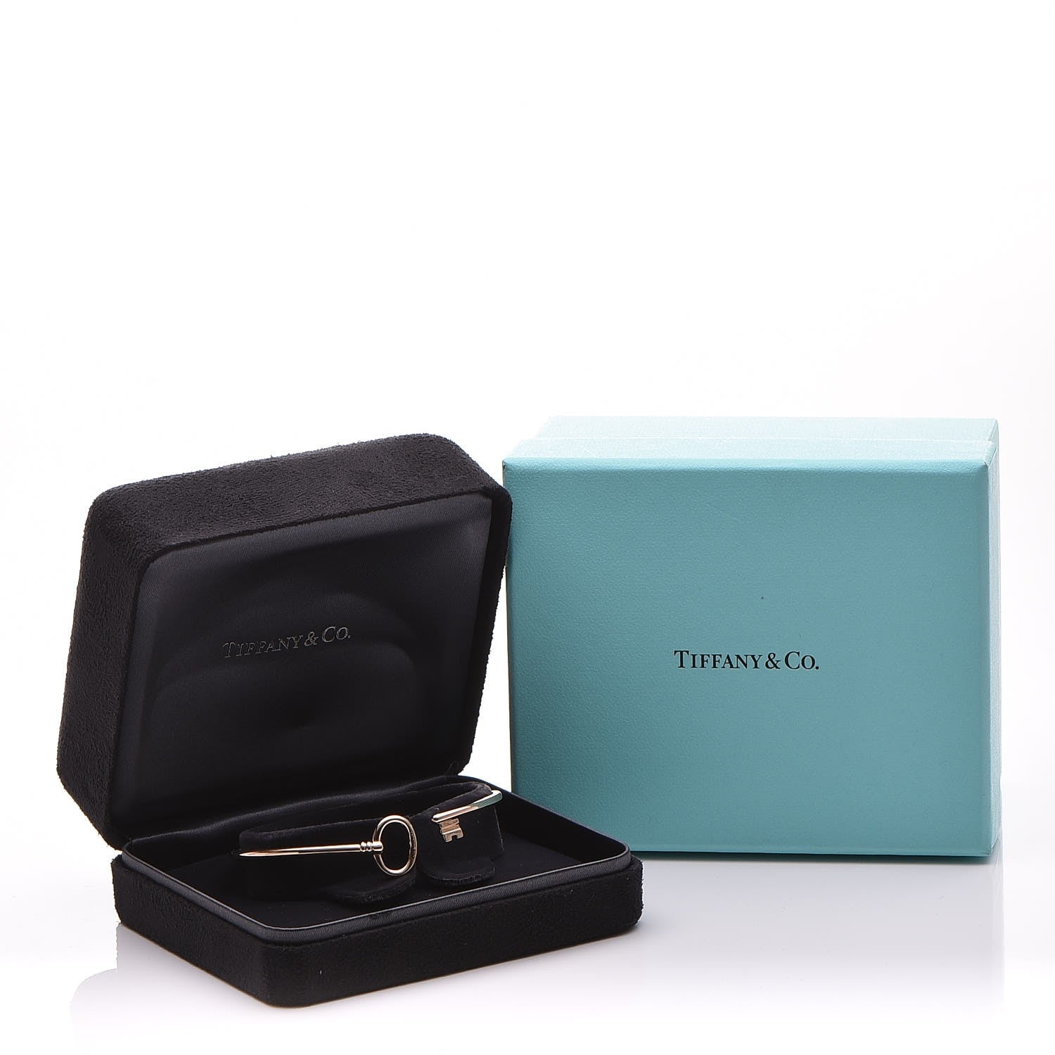 Tiffany 18K Rose Gold Keys Wire Bracelet 7 of 7