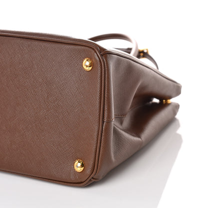Prada Saffiano Medium Galleria Double Zip Tote Cacao 6 of 11