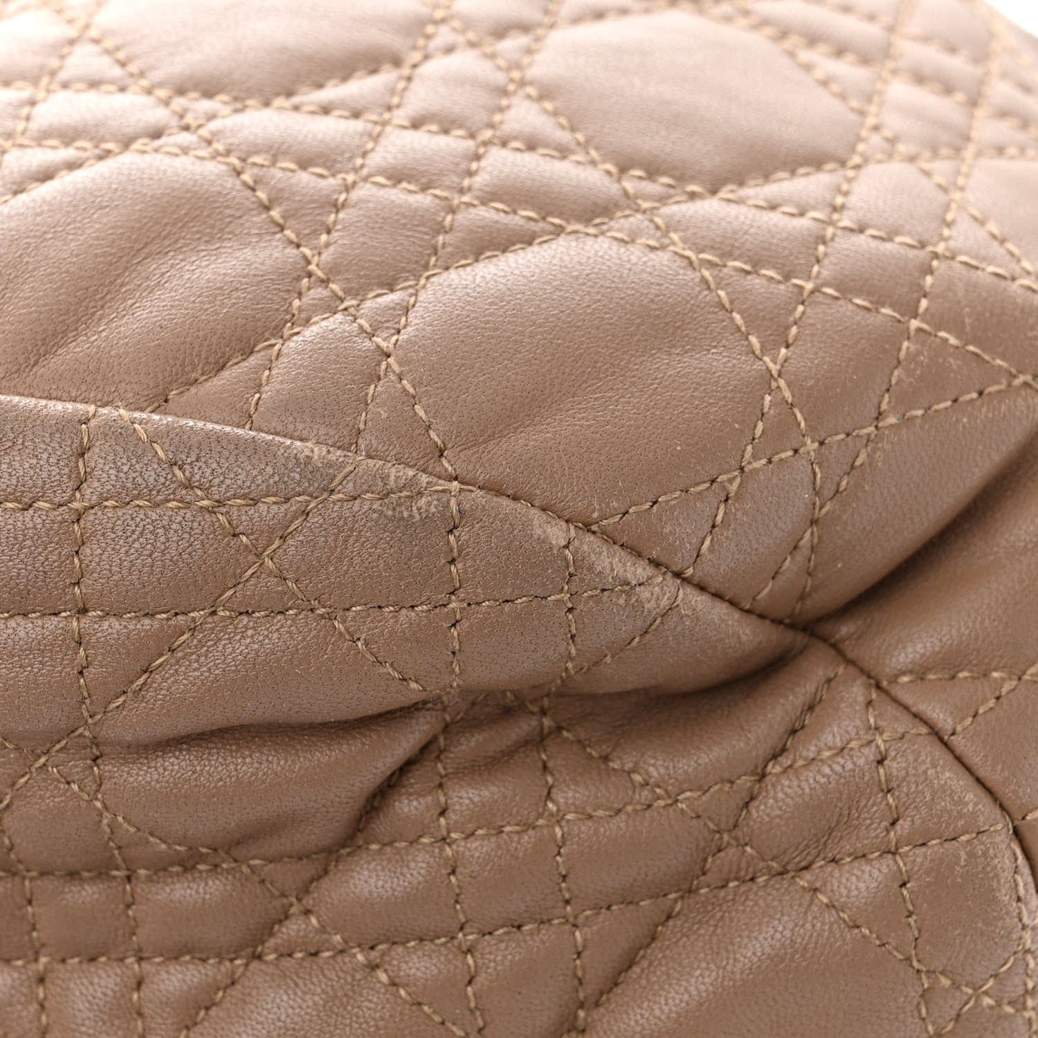 Christian Dior Lambskin Cannage Large Dior Soft Hobo Beige 11 of 13