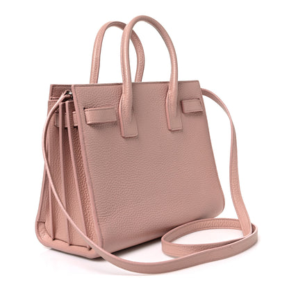 Saint Laurent Grained Calfskin Baby Sac De Jour Antique Rose 2 of 10