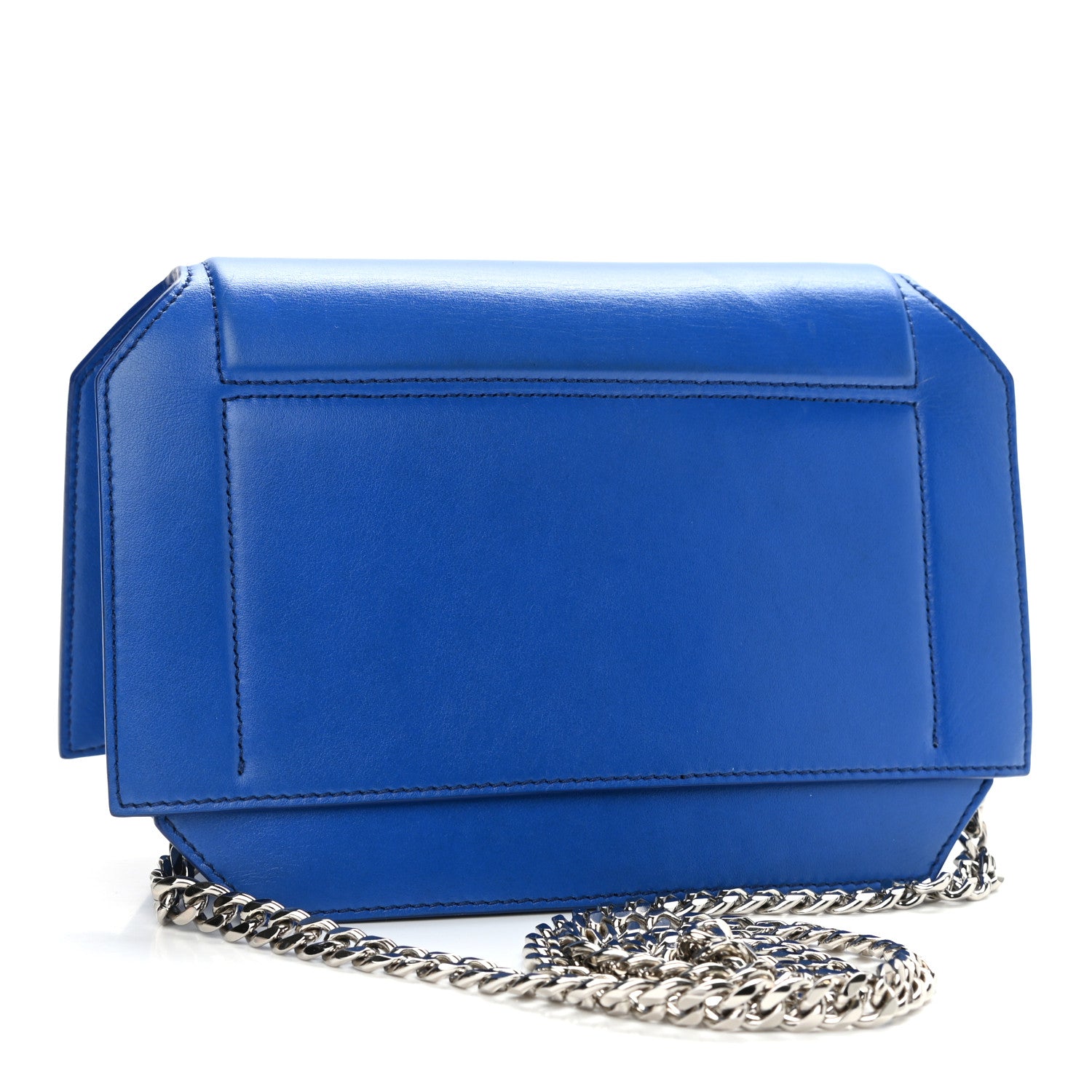 Givenchy Calfskin Bow Cut Chain Wallet Electric Blue 3 of 11