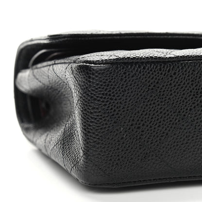 Chanel Caviar Quilted Medium Double Flap Black 9 of 11
