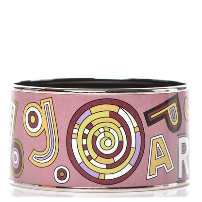 Hermes Enamel Printed Tohu Bohu Extra Wide Bracelet 65 1 of 5