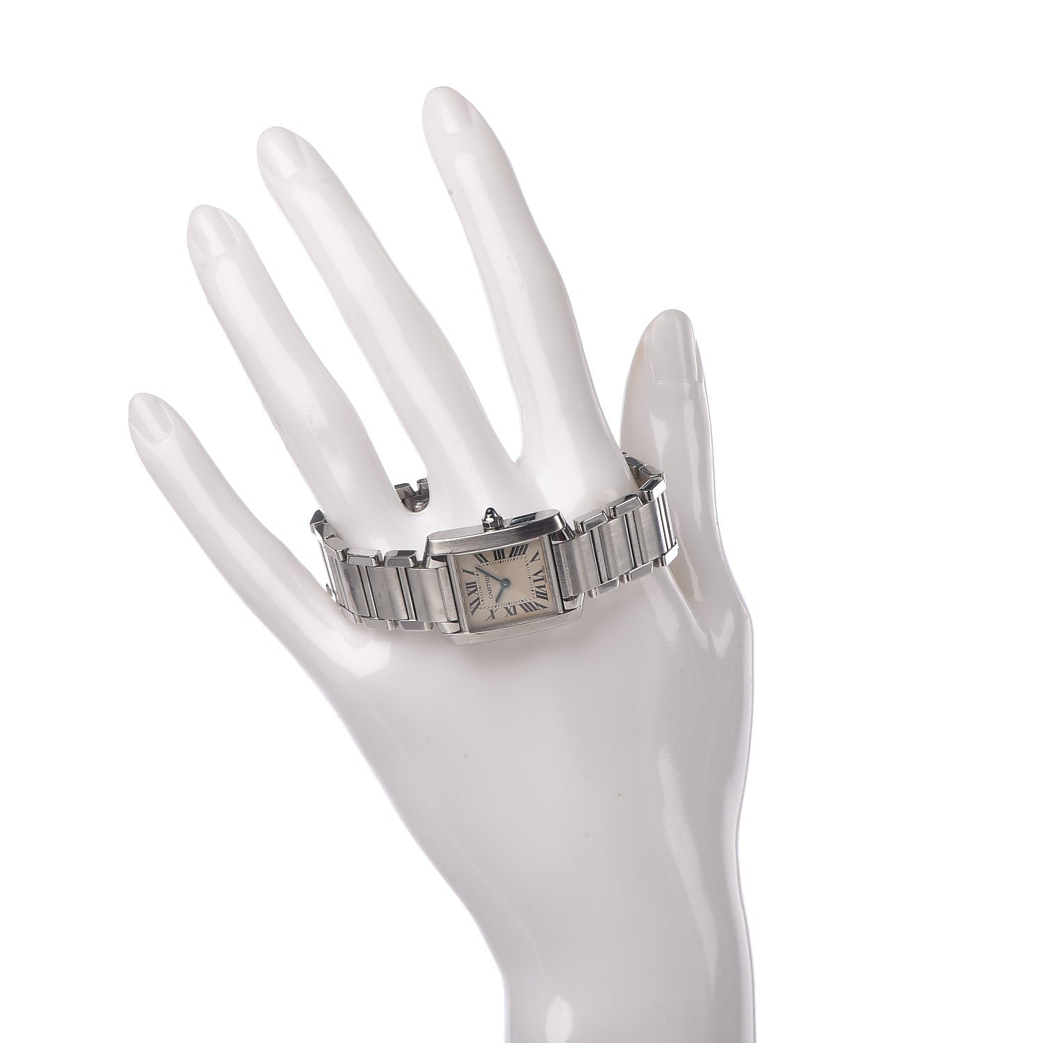 Cartier Stainless Steel 20mm Tank Francaise Quartz Watch 2 of 6