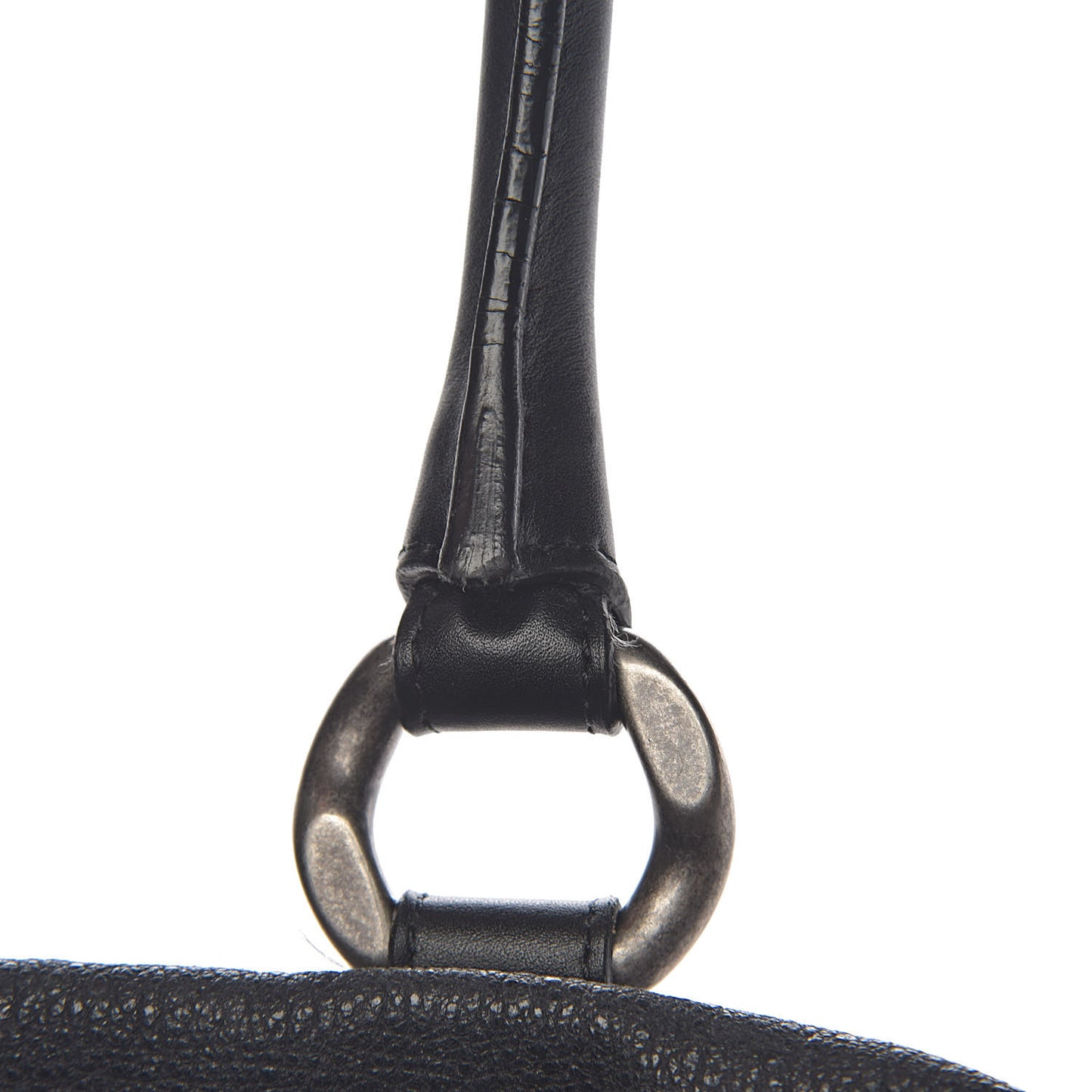 Calfskin CC Shoulder Bag Black