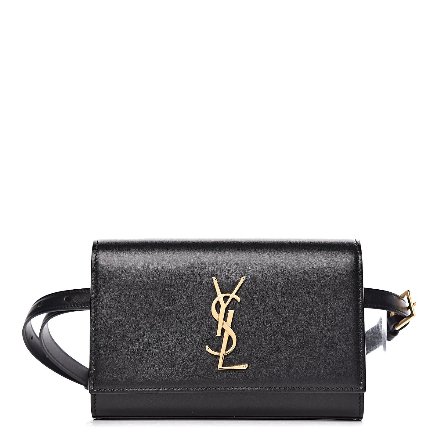 Smooth Calfskin Monogram Kate Belt Bag Black