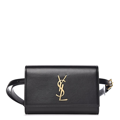 Saint Laurent Smooth Calfskin Monogram Kate Belt Bag Black 1 of 10