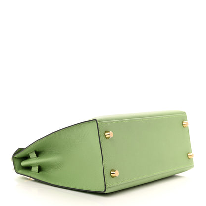 Hermes Epsom Kelly Sellier 25 Vert Criquet 4 of 11