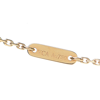 Van Cleef & Arpels 18K Yellow Gold Diamond Mini Frivole Pendant Pave Necklace 6 of 8
