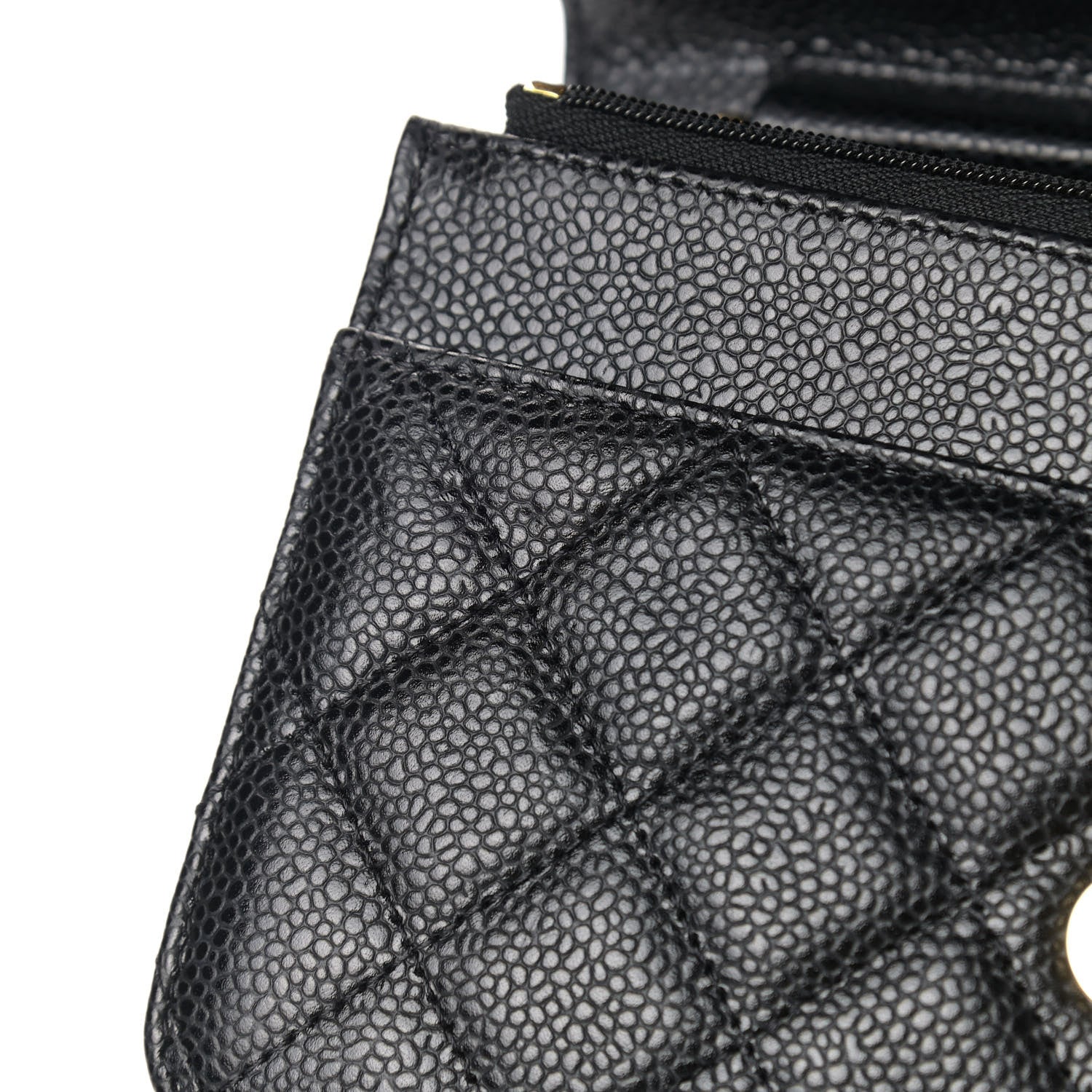 Chanel Caviar Quilted Wallet On Chain WOC Black 11 of 12