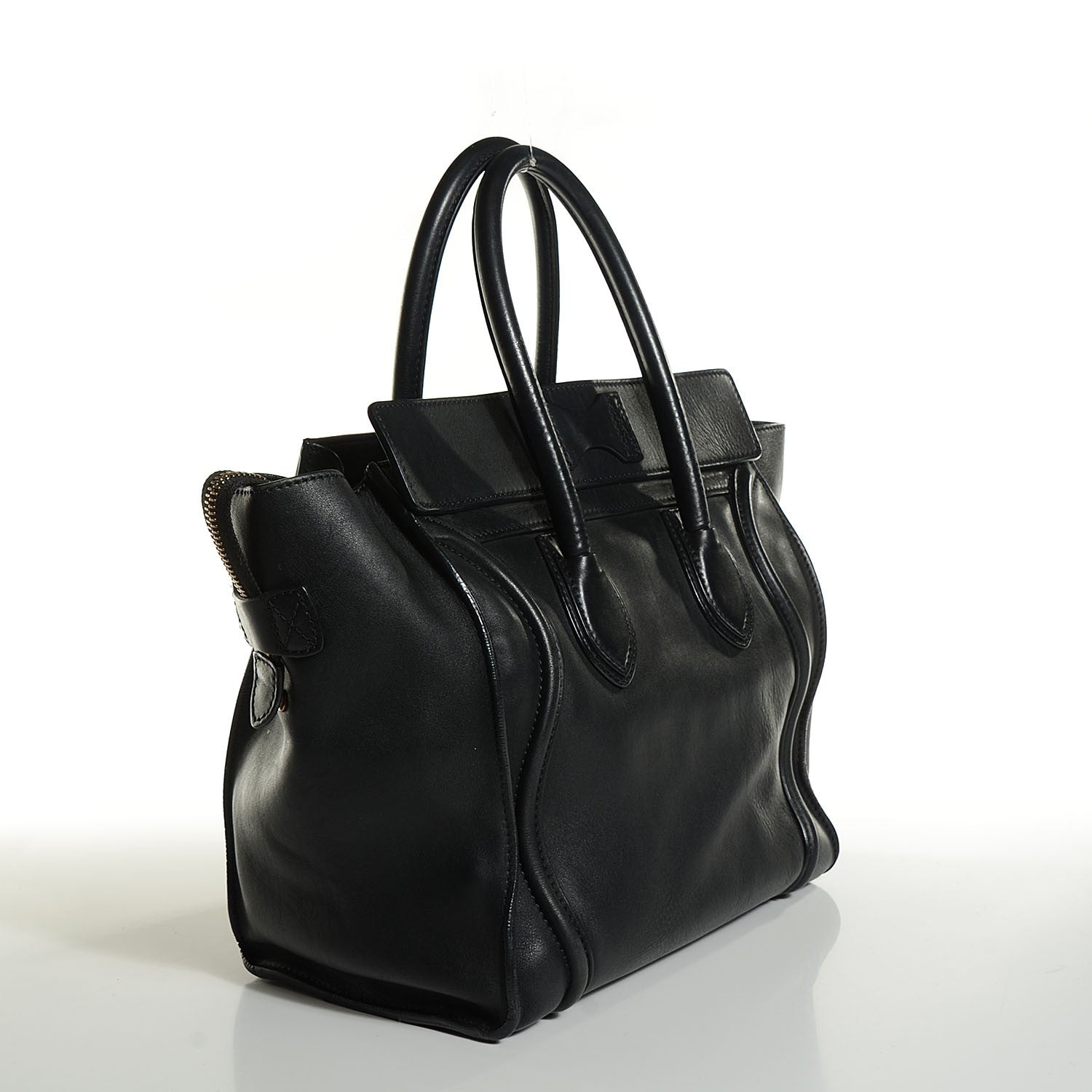 Celine Smooth Calfskin Mini Luggage Black 3 of 8
