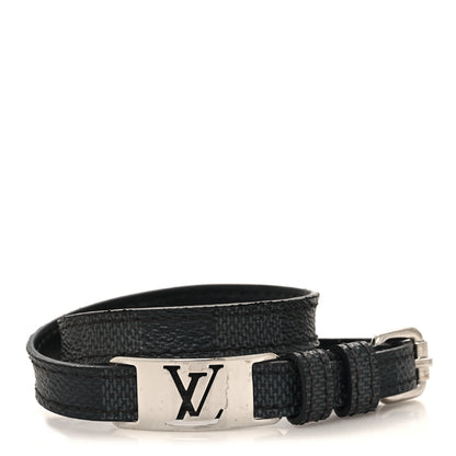 Louis Vuitton Damier Graphite Sign It Bracelet 1 of 7