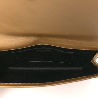 Saint Laurent Calfskin Large Belle De Jour Clutch Beige 5 of 9