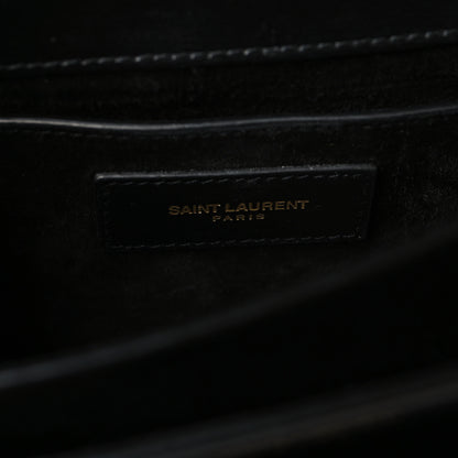 Saint Laurent Calfskin Medium Monogram Sunset Black 7 of 12