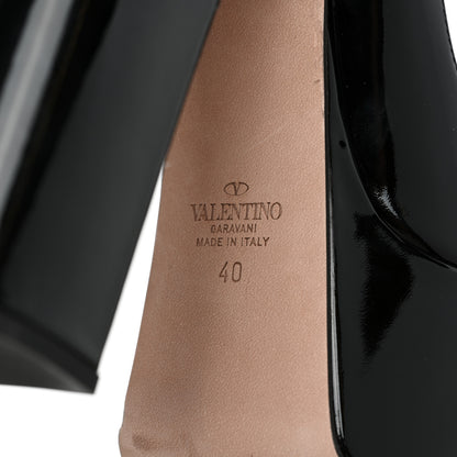 Valentino Garavani Patent Tan-Go 55/155mm Platform Pumps 40 Black 6 of 10