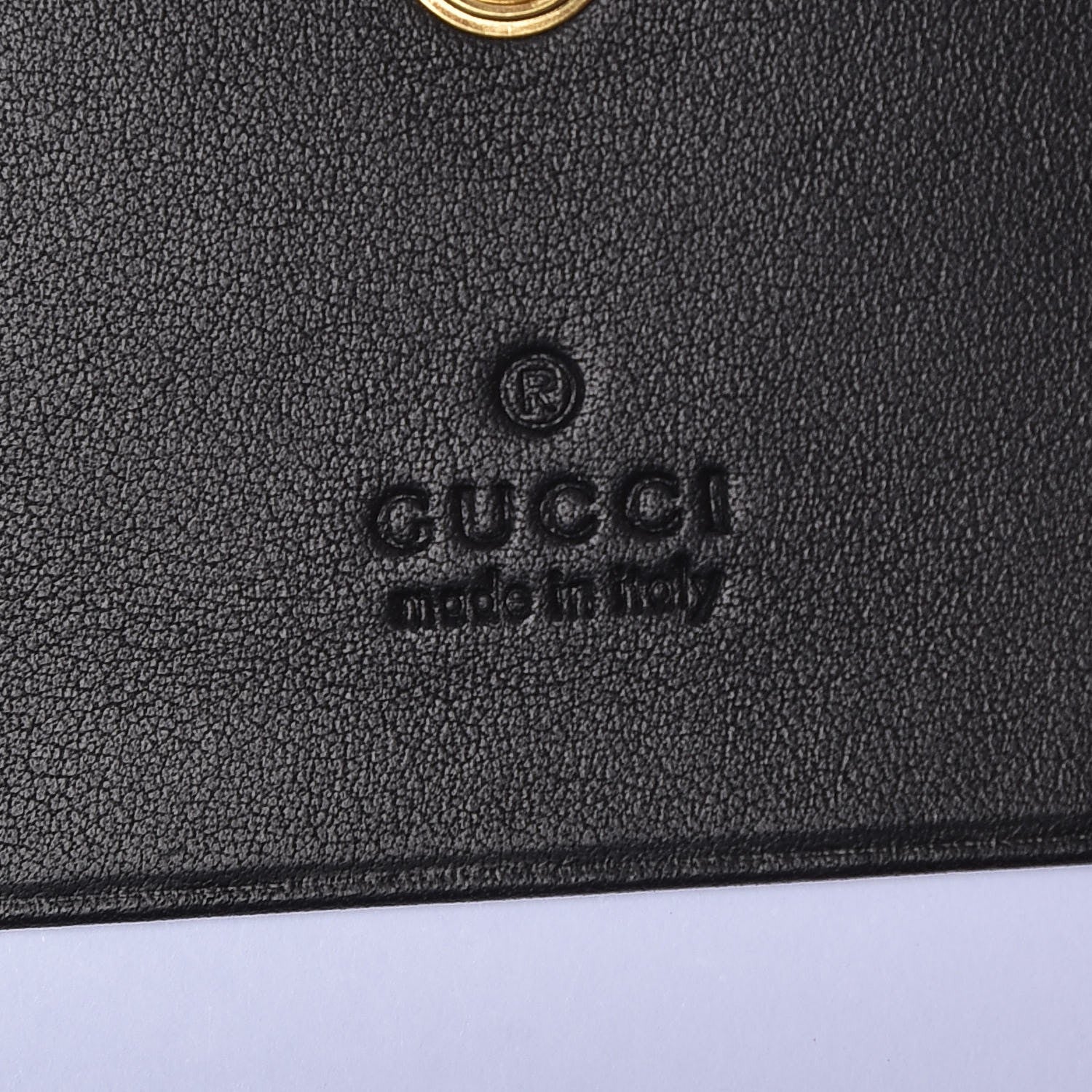 Gucci Crocodile GG Marmont Card Case Black 6 of 7