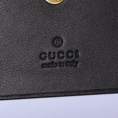 Gucci Crocodile GG Marmont Card Case Black 6 of 7