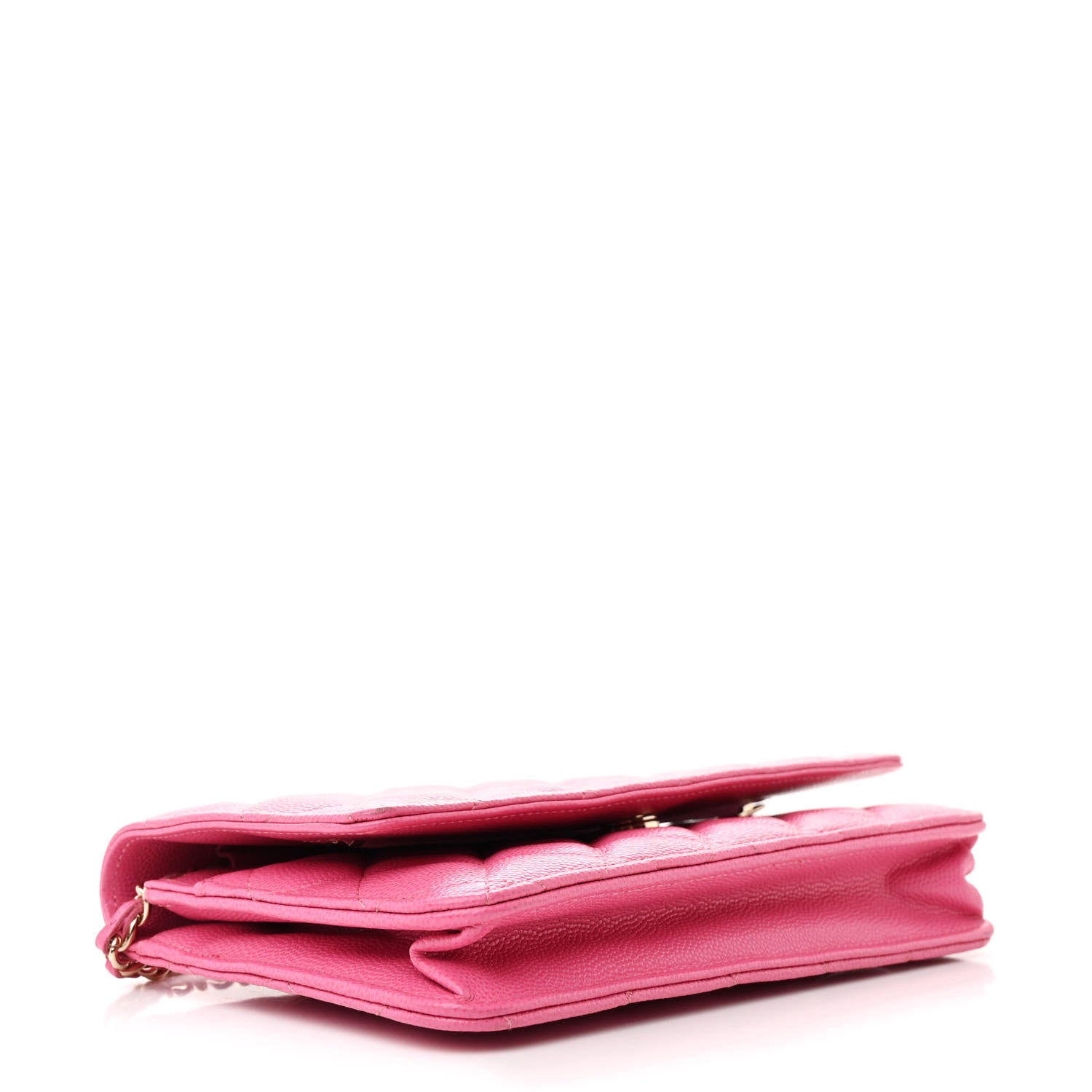 Chanel Caviar Quilted Wallet on Chain WOC Pink 4 of 13