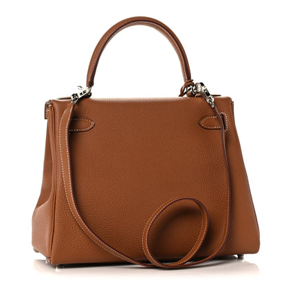 Hermes Togo Kelly Retourne 28 Gold 3 of 38