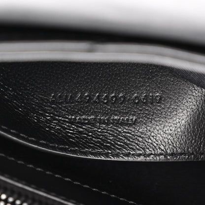 Saint Laurent Calfskin Y Quilted Monogram Monochrome Small Loulou Chain Satchel Black 8 of 11