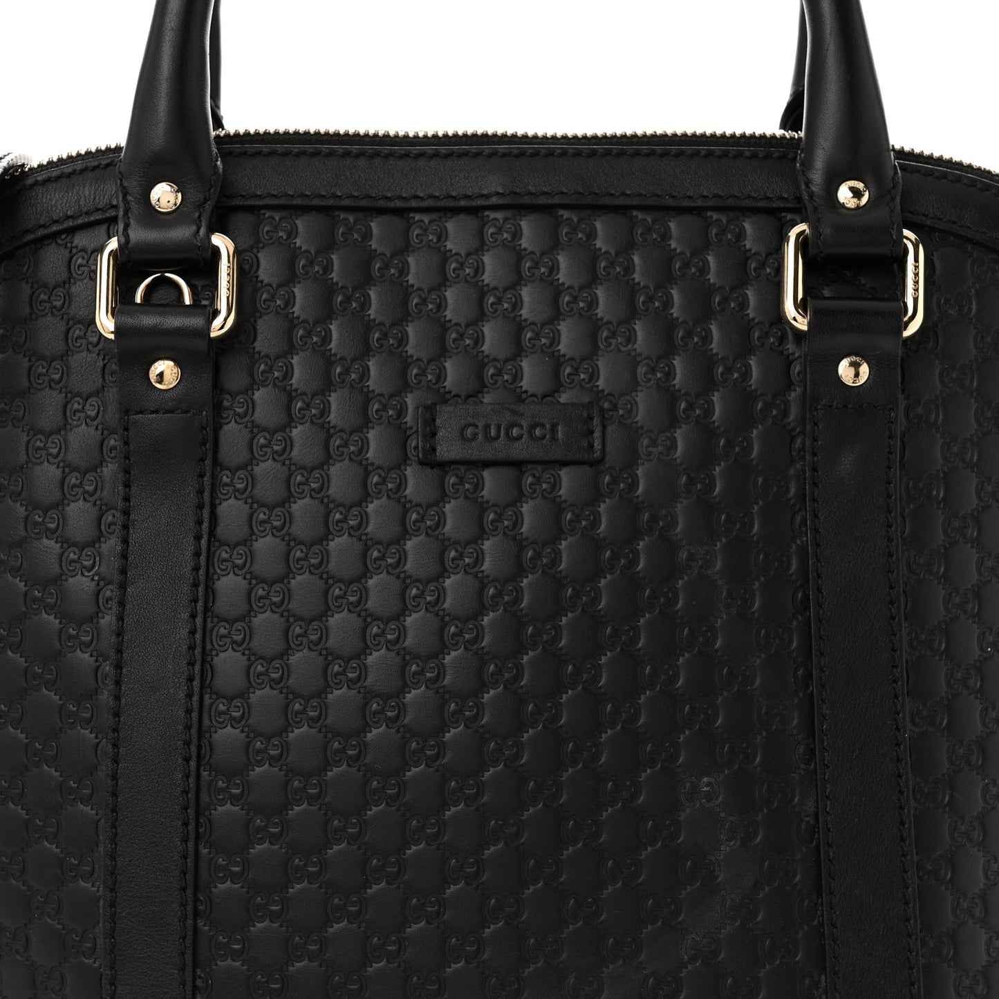 Microguccissima Medium Dome Bag Black