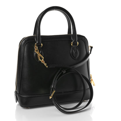 Gucci Boarded Plutone Calfskin Small Horsebit 1955 Top Handle Bag Black 3 of 8