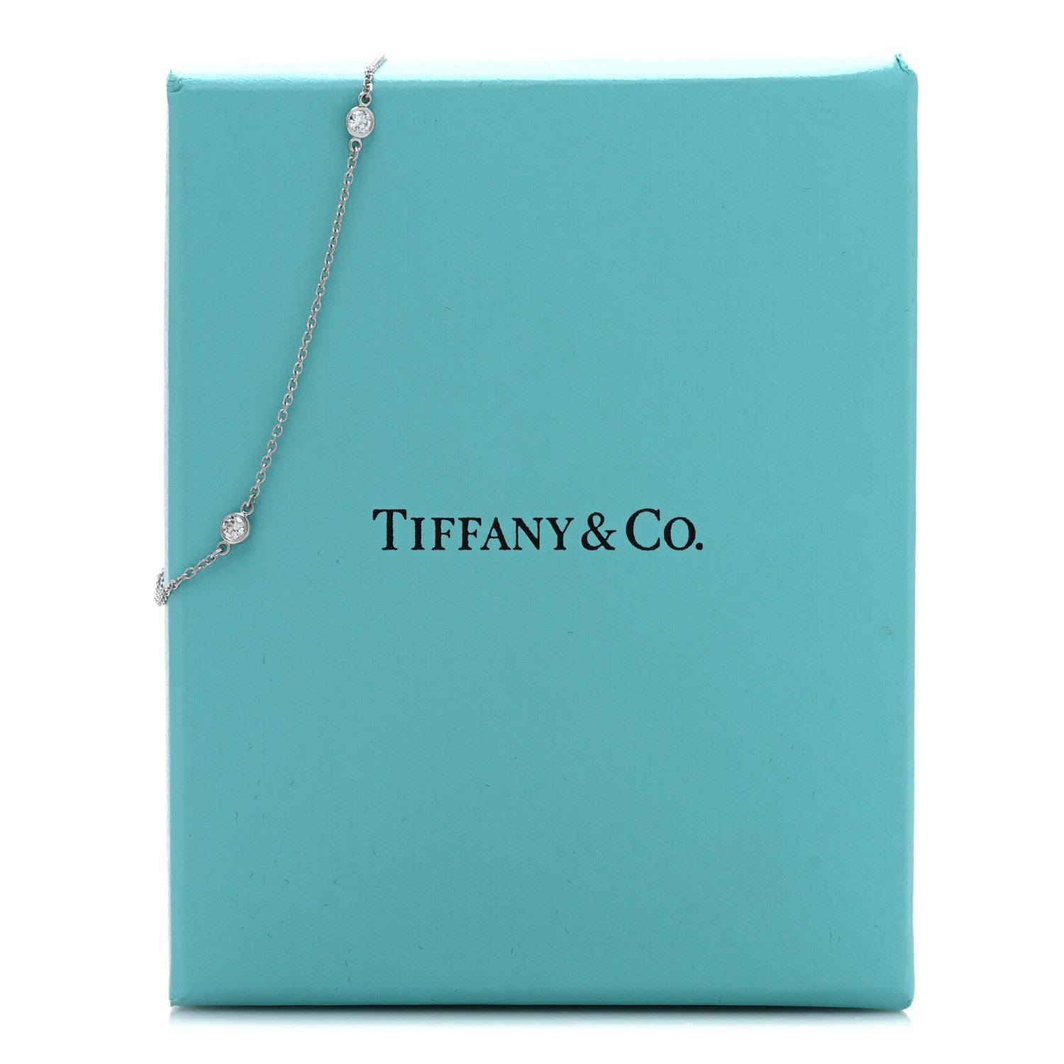 Tiffany Platinum Diamond .15ctw Elsa Peretti Diamonds by the Yard Station Bracelet 4 of 4
