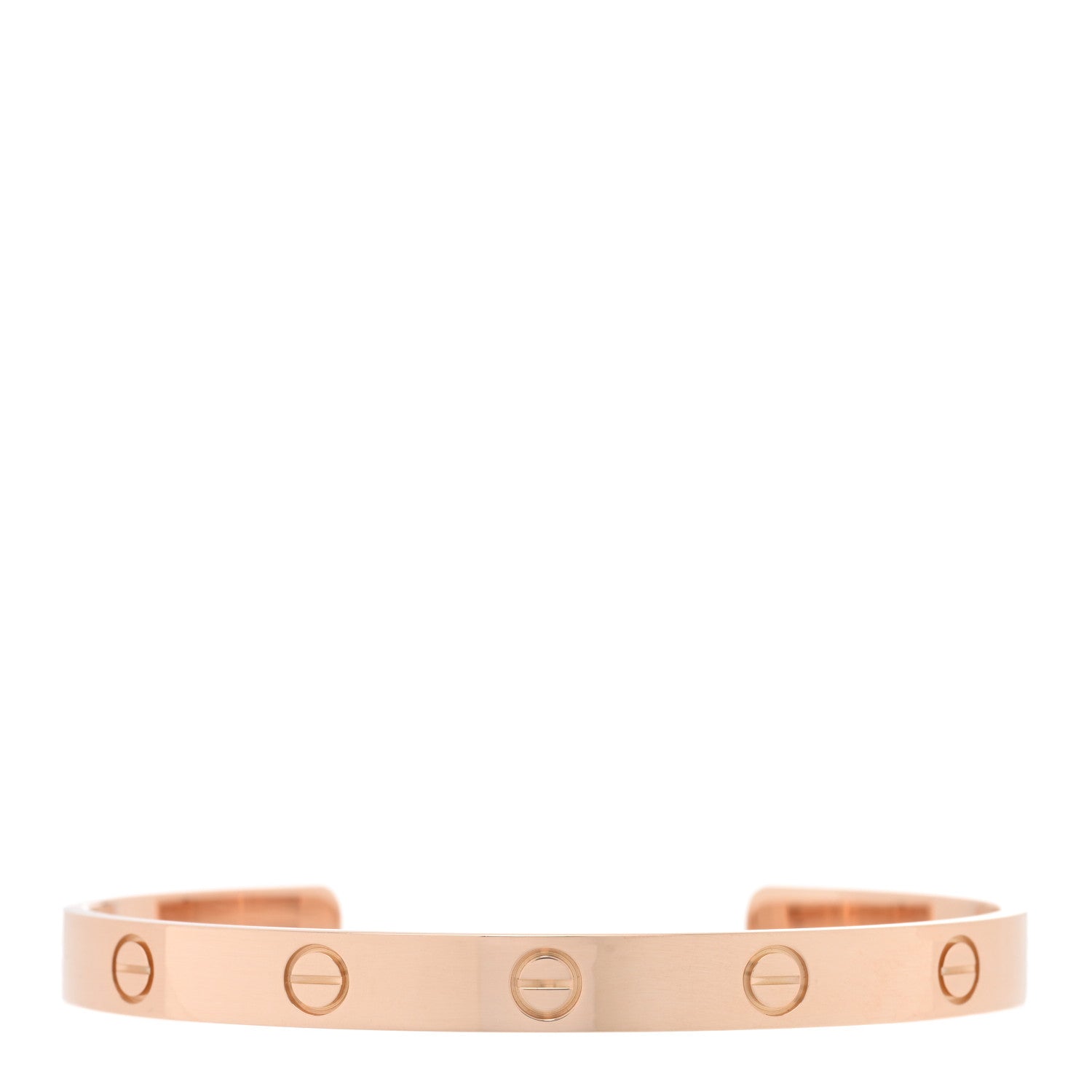 Cartier 18K Pink Gold LOVE Cuff Bracelet 18 1 of 4