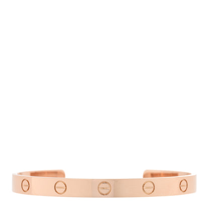 Cartier 18K Pink Gold LOVE Cuff Bracelet 18 1 of 4