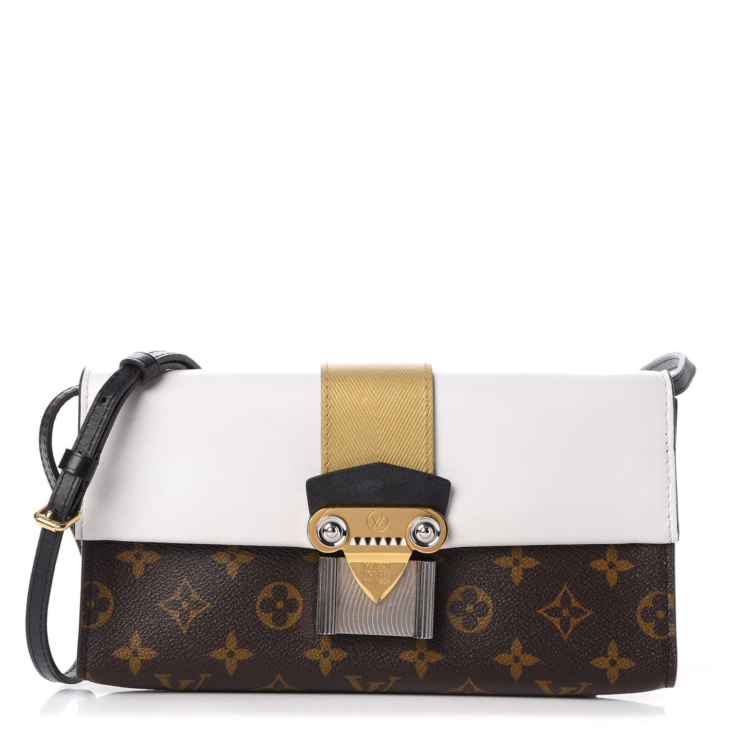 Louis Vuitton Calfskin Monogram Column Clutch 1 of 8