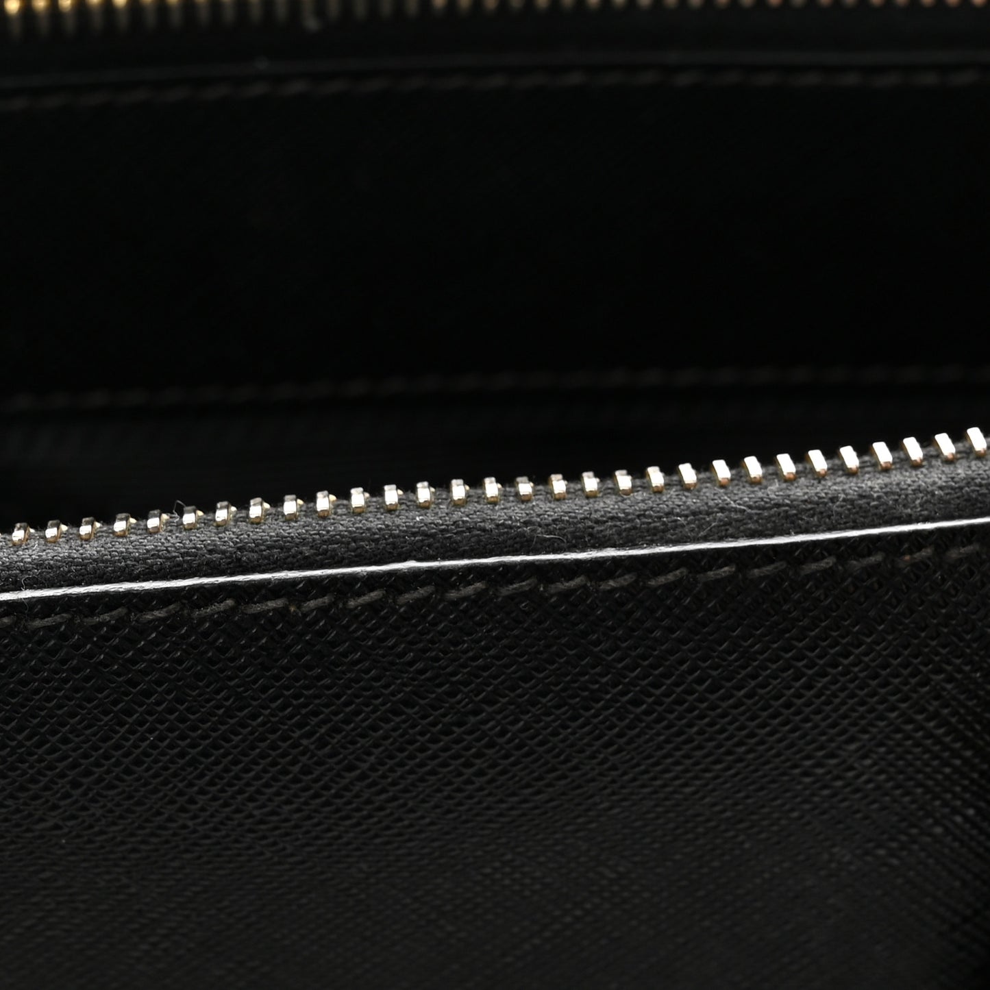 Saffiano Lux Medium Double Zip Tote Black