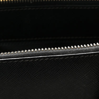 Prada Saffiano Lux Medium Double Zip Tote Black 14 of 21
