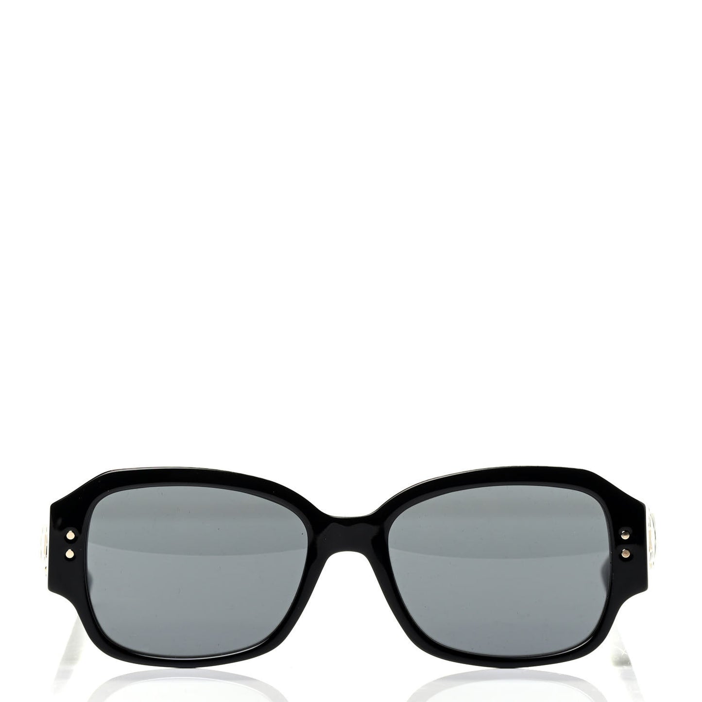 Acetate Cannage Lady Dior Studs 5 Sunglasses Black