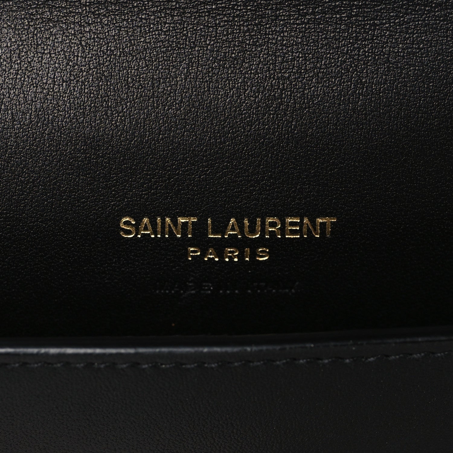 Saint Laurent Canvas Striped Phone Holder Crossbody Beige Black 6 of 8